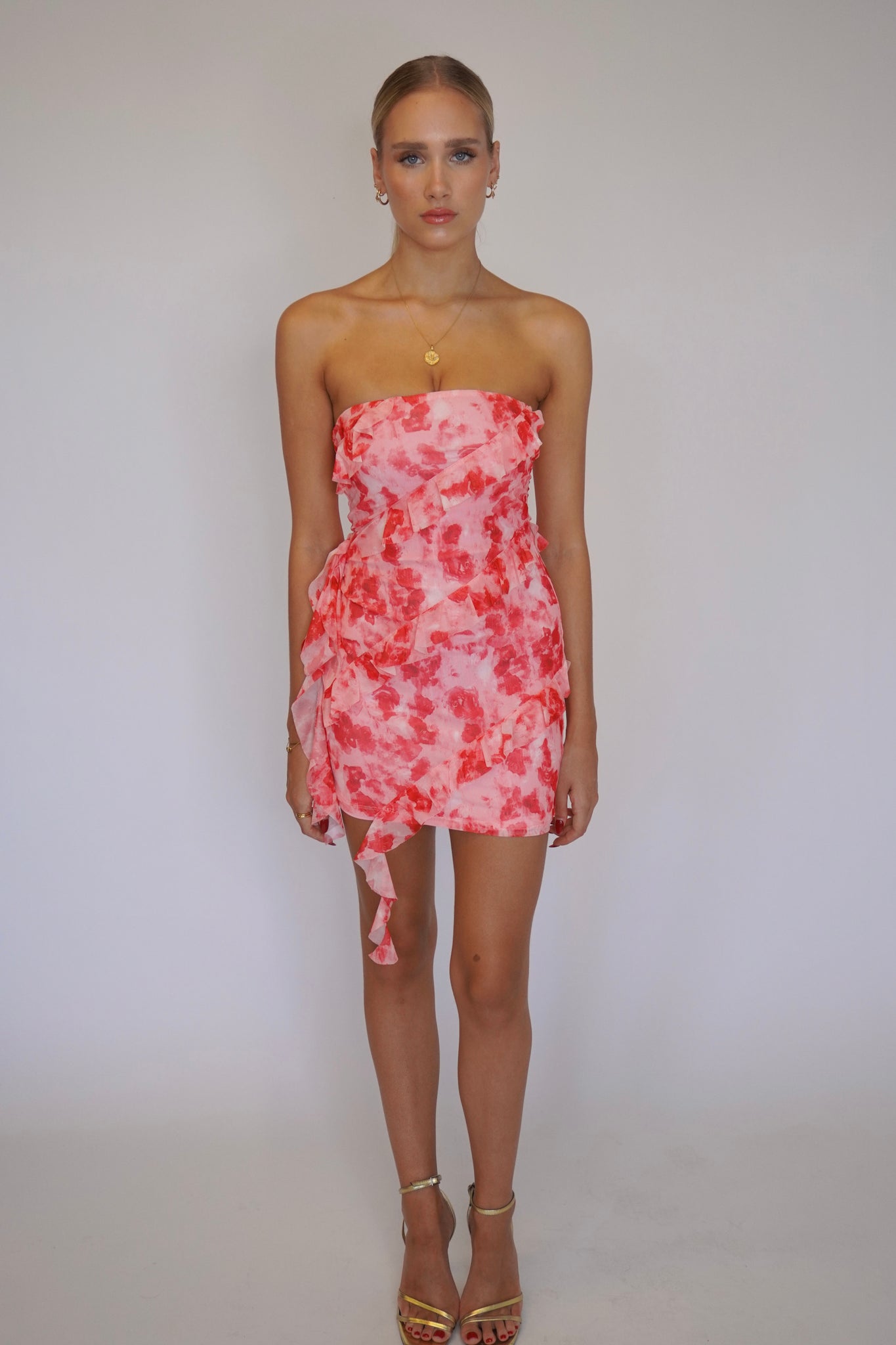 RUFFLE DRESS