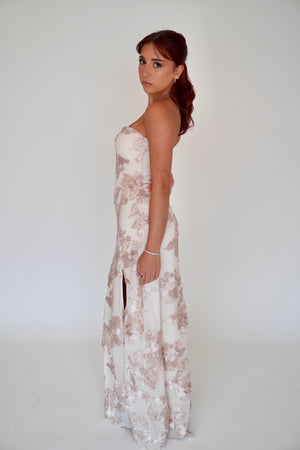 FLOCKED MAXI