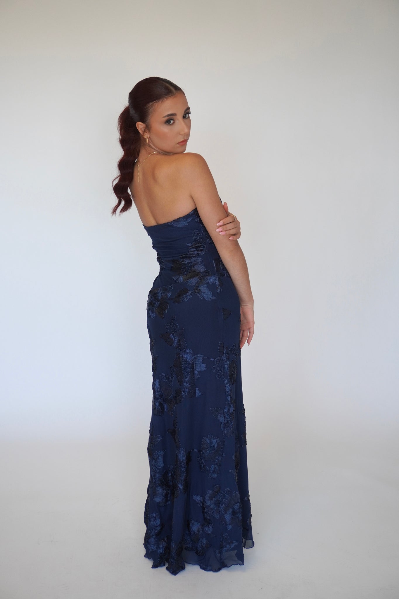 FLOCKED MAXI