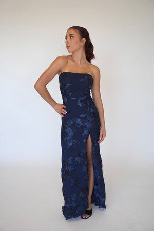 FLOCKED MAXI