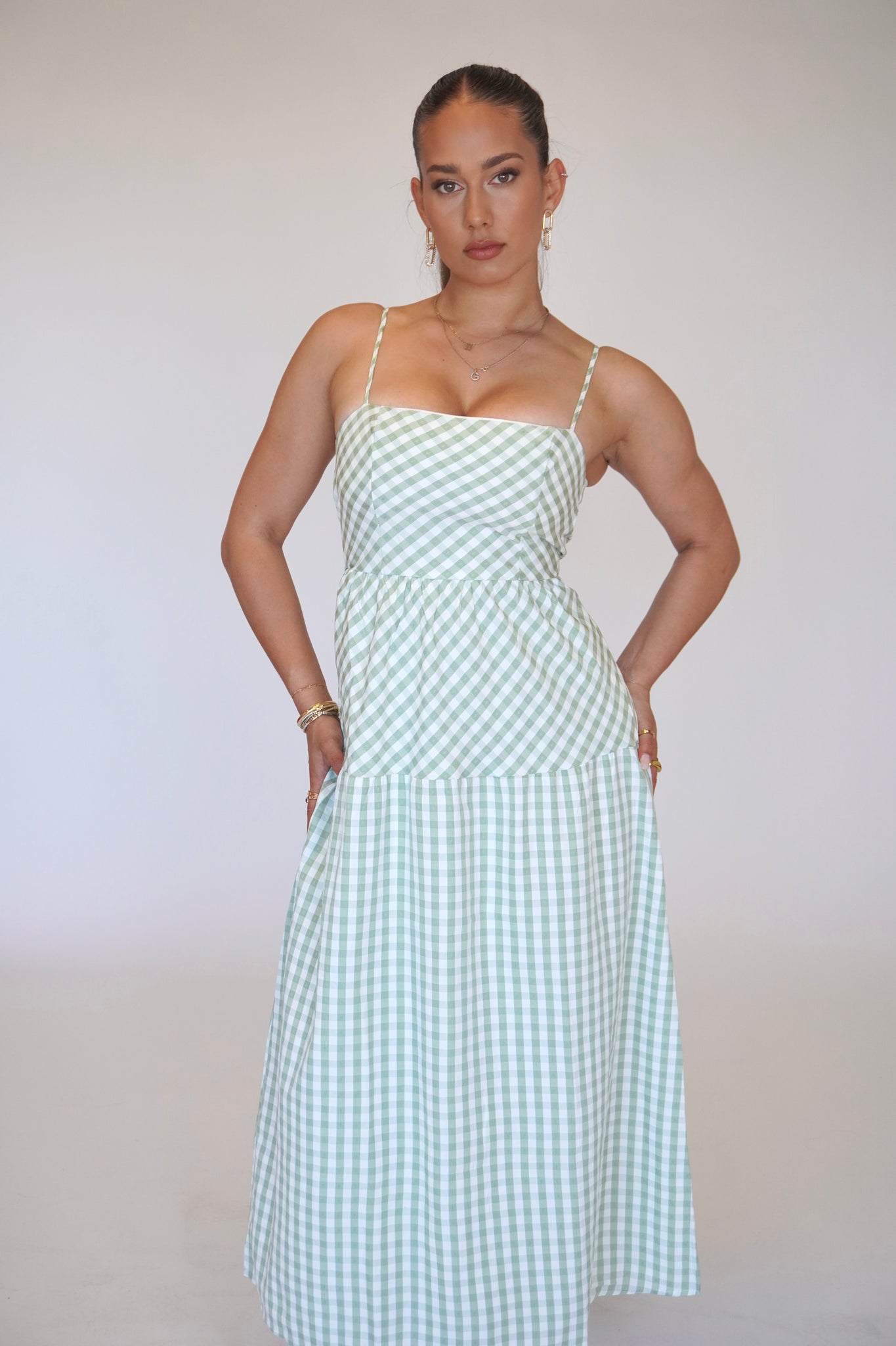 GINGHAM MAXI