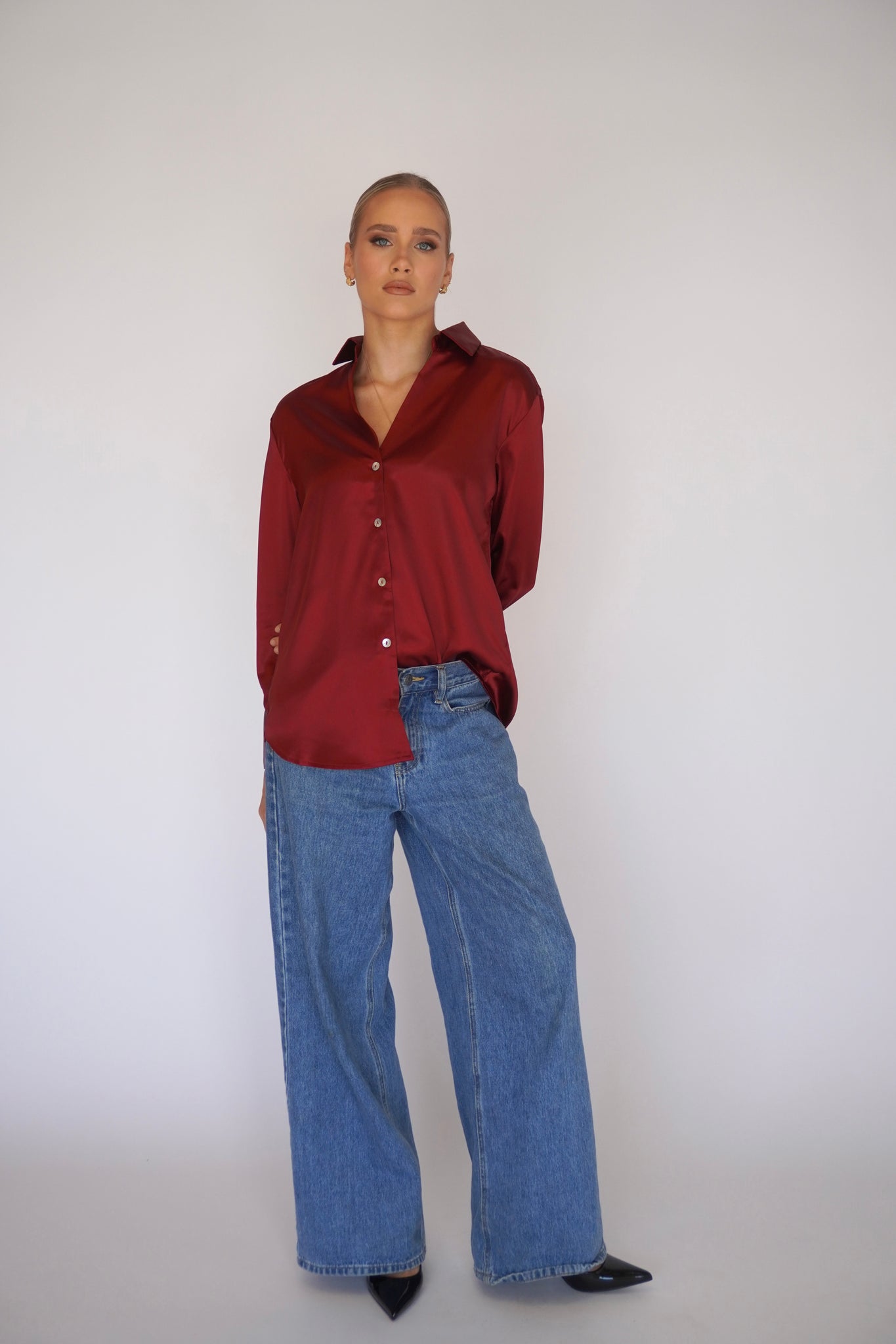 SUZIE SATIN SHIRT