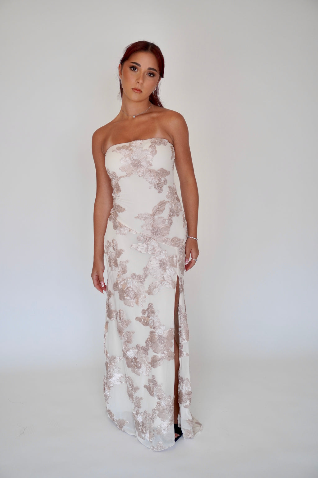FLOCKED MAXI