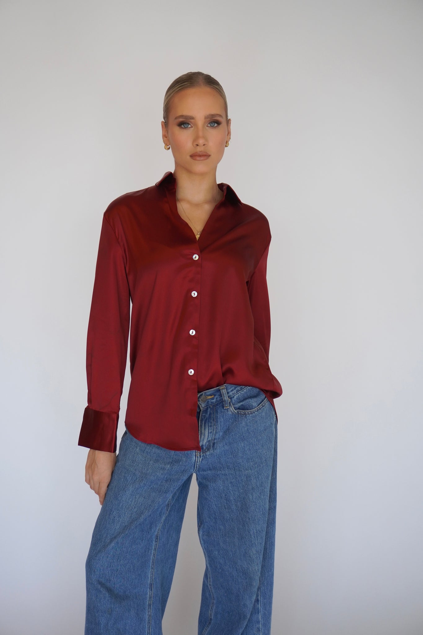 SUZIE SATIN SHIRT