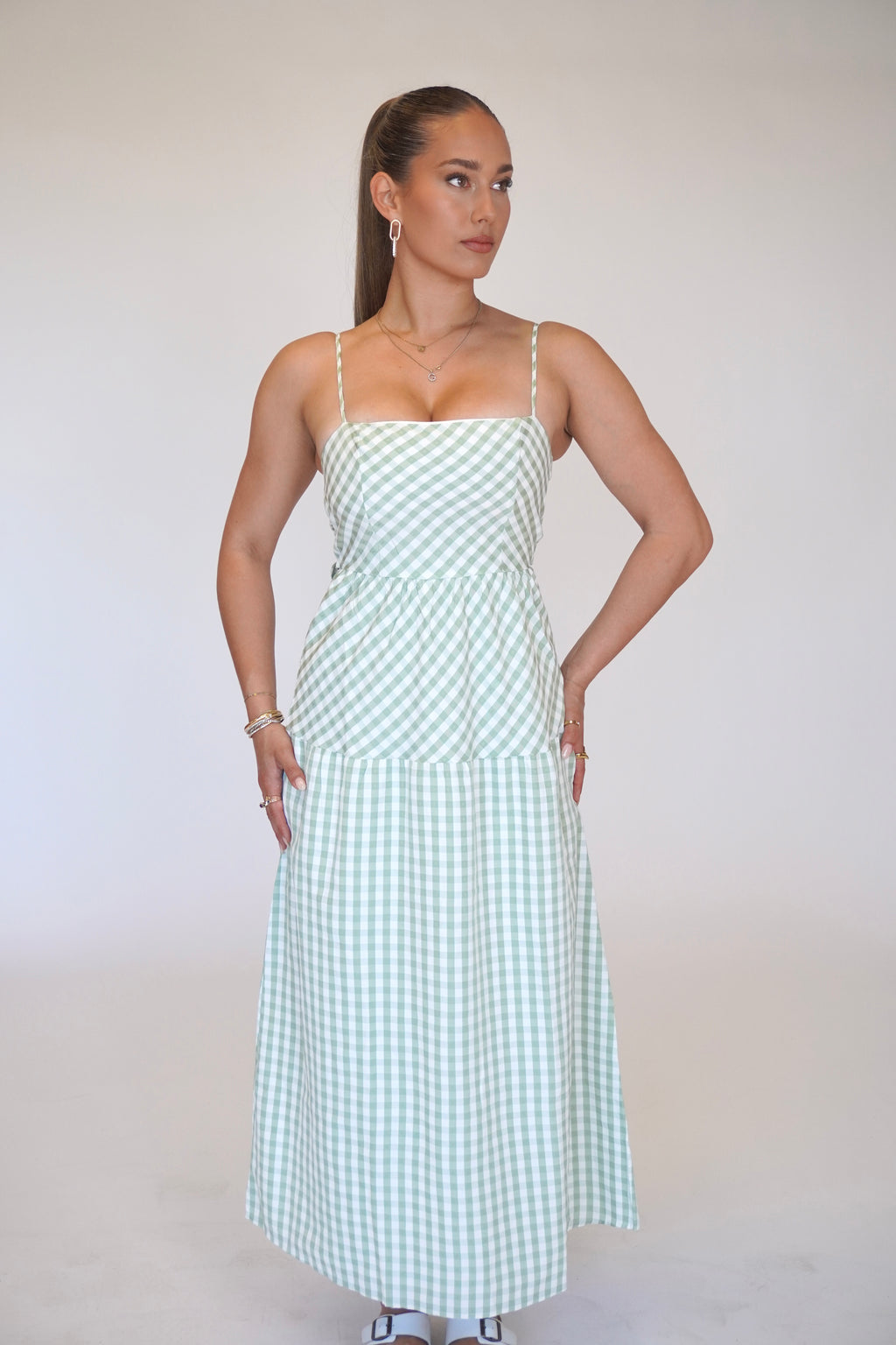 GINGHAM MAXI