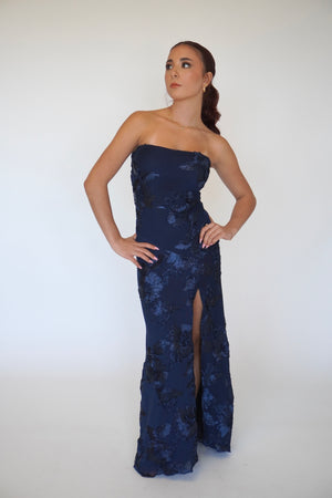 FLOCKED MAXI