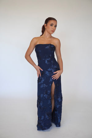 FLOCKED MAXI