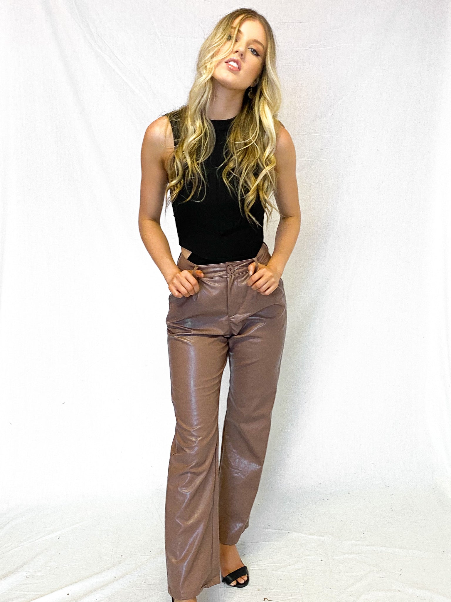 Liana Leatherette Pant